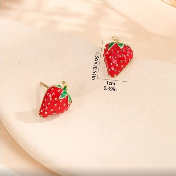 Strawberry Earrings - Picture 5 of 5